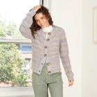 Women's Button-front Cropped Cardigan - Universal Thread Blue