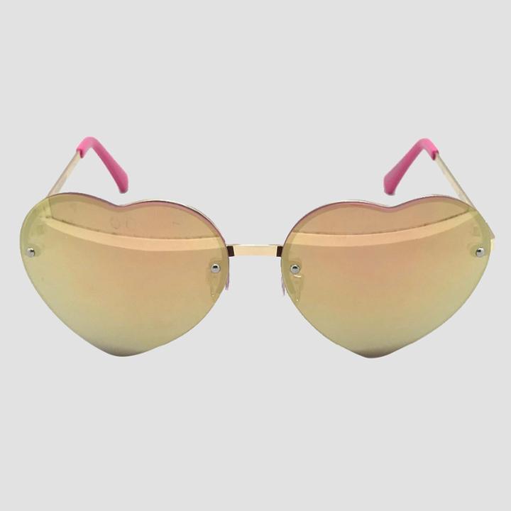 Girls' Mirrored Hearts Sunglasses - Cat & Jack Rose Gold