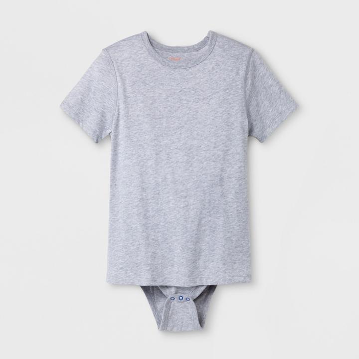Boys' Adaptive Bodysuit - Cat & Jack Heather Gray