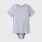 Boys' Adaptive Bodysuit - Cat & Jack Heather Gray