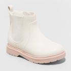 Toddler Girls' Delaney Chelsea Boots - Cat & Jack Ivory
