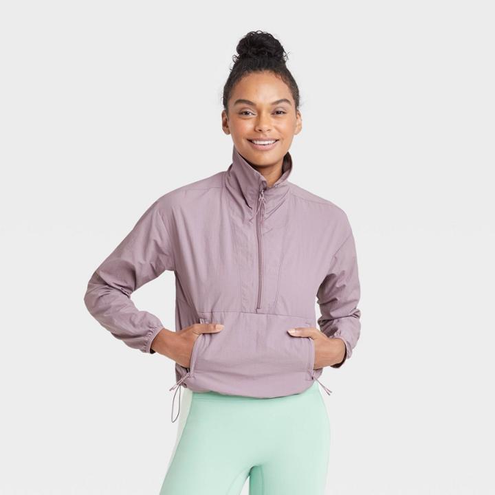 Women's Packable Windbreaker Jacket - All In Motion Light Mauve