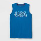 All In Motion Boys' Sleeveless 'usa' Graphic T-shirt - All In