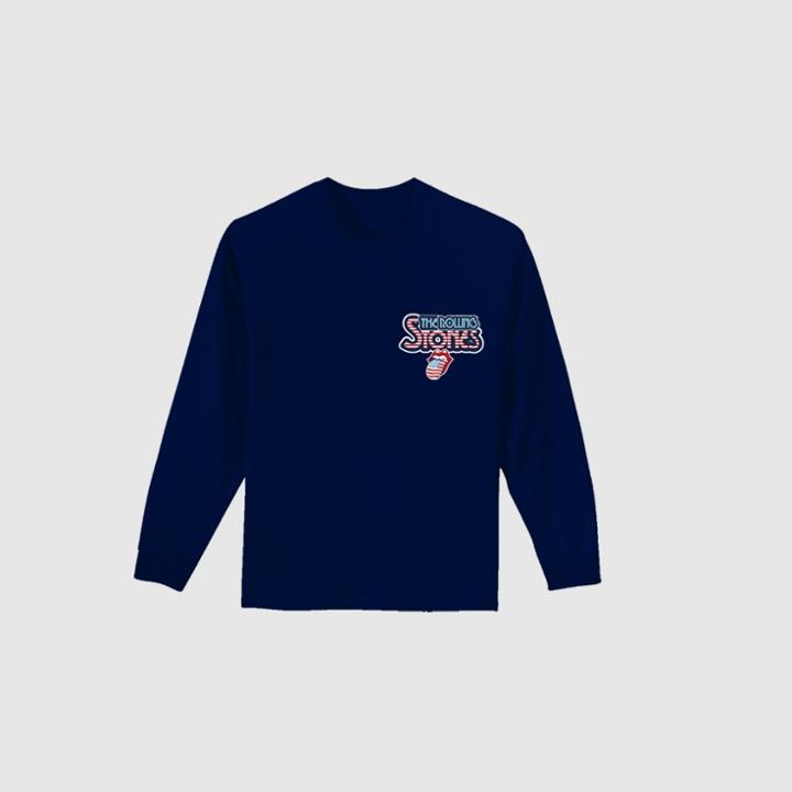 Bravado Men's Rolling Stones Long Sleeve T-shirt - Navy