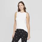 Women's Sleeveless Crewneck Tank Top - A New Day White
