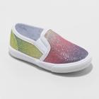 Toddler Girls' Valtera Rainbow Sneakers - Cat & Jack Silver 10,