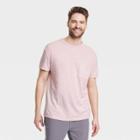Men's Standard Fit Short Sleeve Hemp Cotton T-shirt - Goodfellow & Co Pink