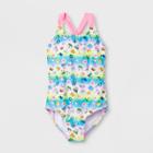 Emoji Girls' Beach Party One Piece Swimsuit - 14,