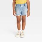 Toddler Girls' Floral Embroidered Jean Shorts - Cat & Jack