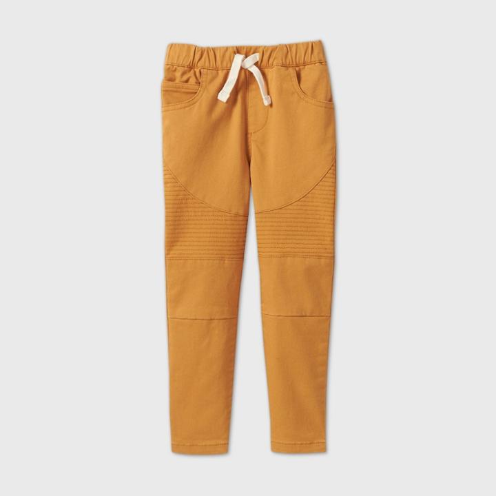 Toddler Boys' Moto Pull-on Pants - Art Class Gold