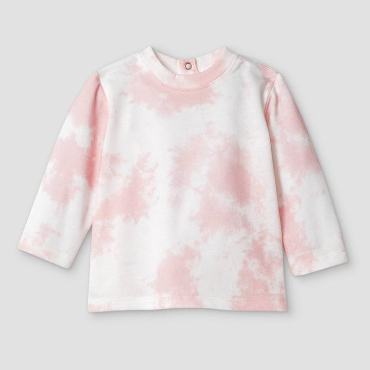 Grayson Mini Baby Girls' Tie-dye Sweatshirt - Pink
