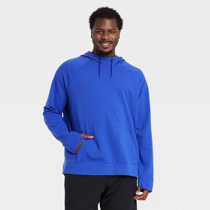 Men's Big & Tall Pullover Hoodie - All In Motion Blue Xxxl