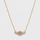Sugarfix By Baublebar Crystal Trim Pendant Necklace - Gray, Girl's,