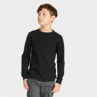 Plusboys' Long Sleeve Thermal T-shirt - Cat & Jack Black
