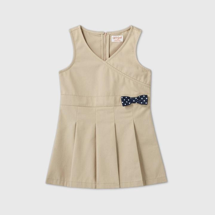 Toddler Girls' Uniform Dress - Cat & Jack Beige