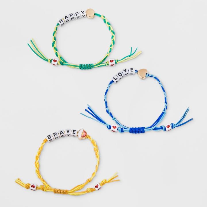 Girls' 3pc Bracelet Set - Cat & Jack,