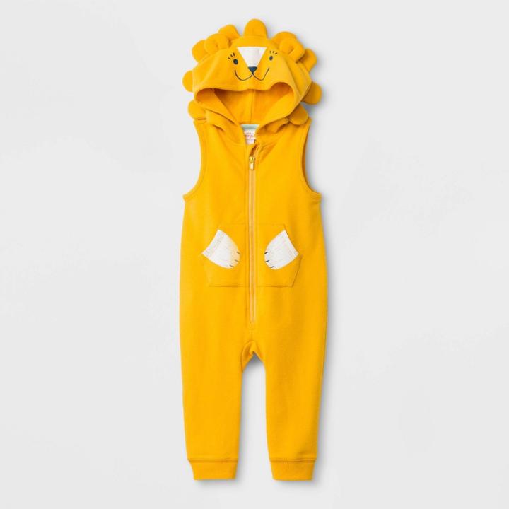 Baby Boys' Critter Romper - Cat & Jack Yellow Newborn, Kids Unisex
