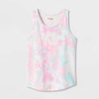 Girls' Printed Tie-dye Tank Top - Cat & Jack Purple