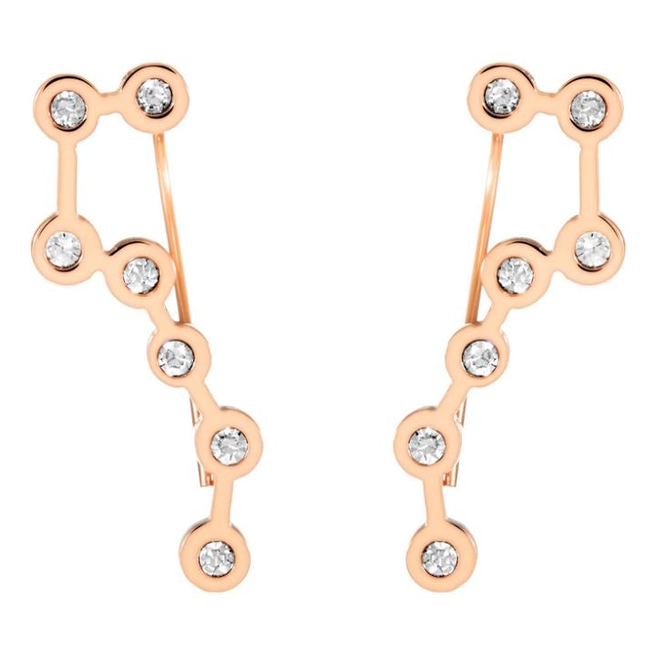 Elya Astrological Dangle Earrings - Yellow Gold, Rose Gold - Astrological