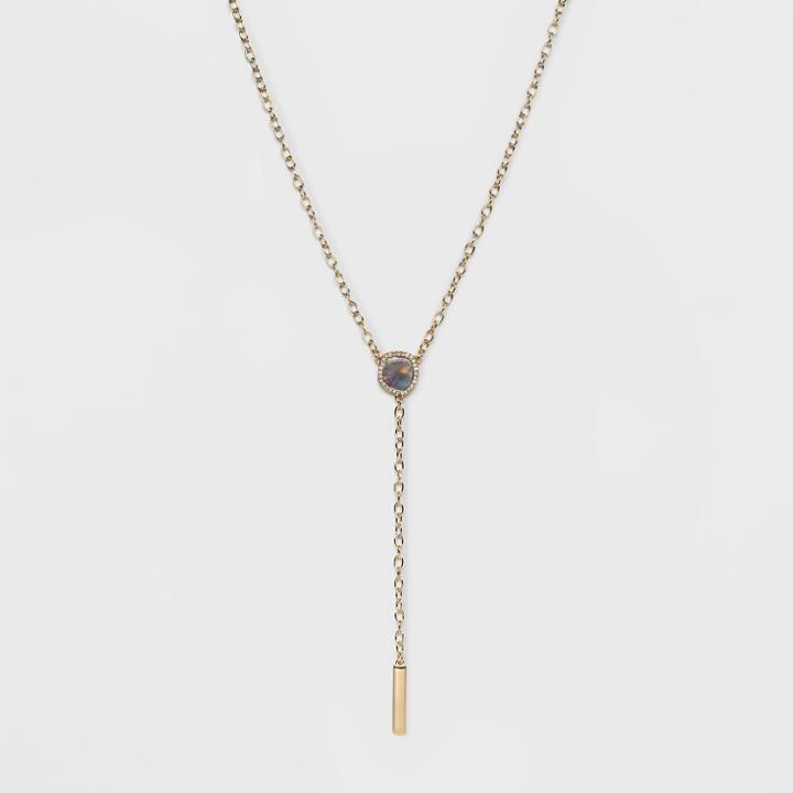 Sugarfix By Baublebar Sleek Resin Y-necklace - Purple, Pale Purple