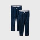 Boys' 2pk Stretch Pull-on Jogger Fit Pants - Cat & Jack Navy