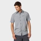 Wrangler Men's Classic Fit Short Sleeve Camp Shirt - Gray