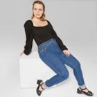 Women's Plus Size Square Neck Off The Shoulder Top - Wild Fable Black