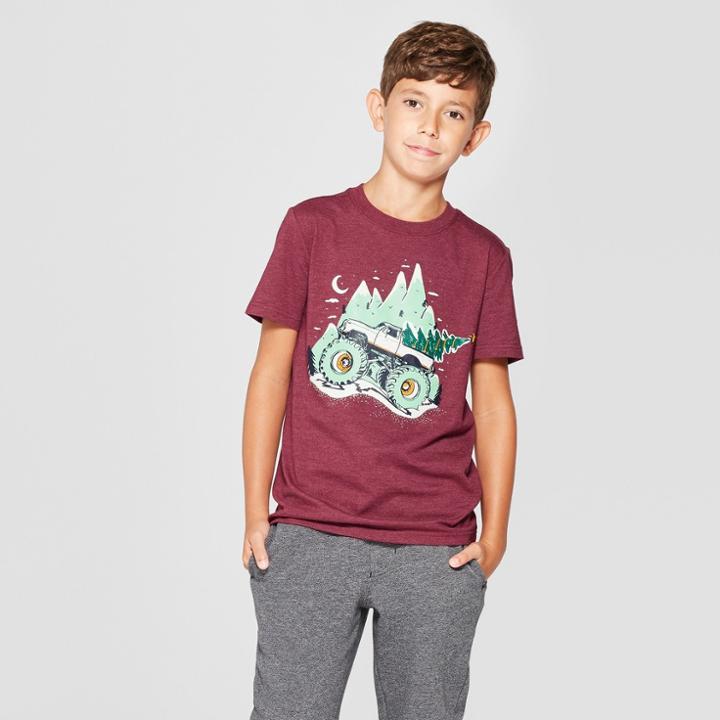 Boys' Christmas Tree Short Sleeve Graphic T-shirt - Cat & Jack
