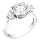 Target White Cubic Zirconia Silver Engagement Ring - 5 - Silver,