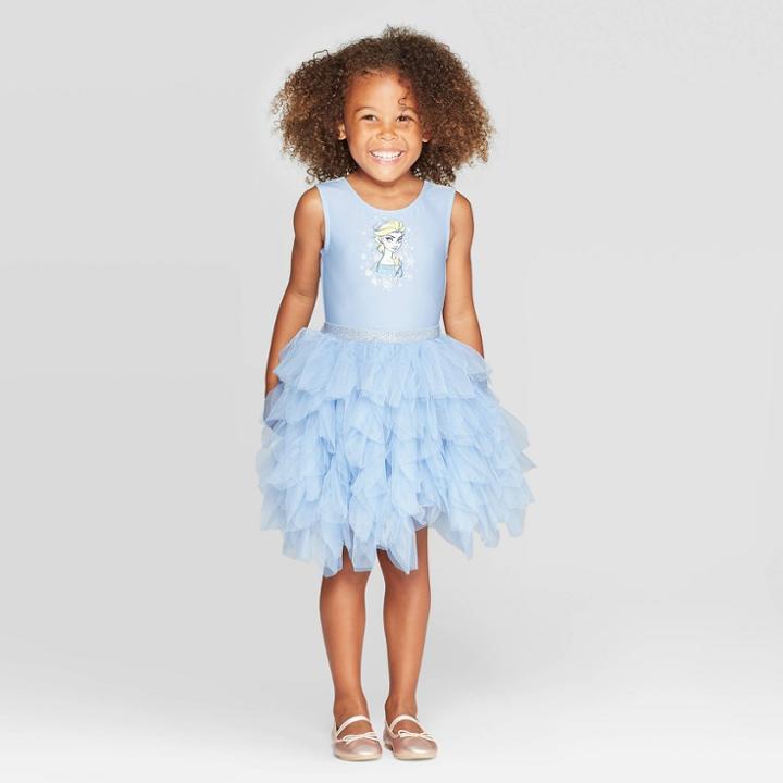 Toddler Girls' Frozen Elsa Tutu Dress - Blue