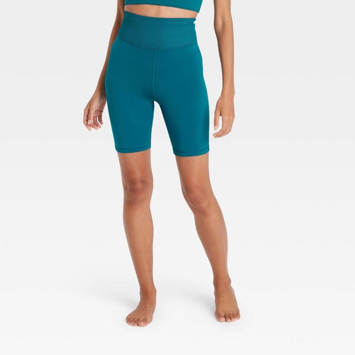 Women's Contour Flex Ultra High-rise Bike Shorts - All In Motion Teal