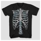 Mad Engine Men's Big & Tall Short Sleeve Glow-in-the-dark Skeleton Graphic T-shirt - Black