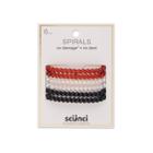 Scunci No Damage Spirals - 6ct - Black / Clear / Tort