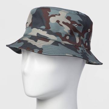 Men's Camo Print Bucket Hat - Original Use Green