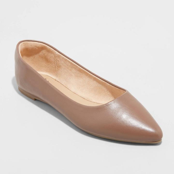 Women's Corinna Ballet Flats - A New Day Rosewood