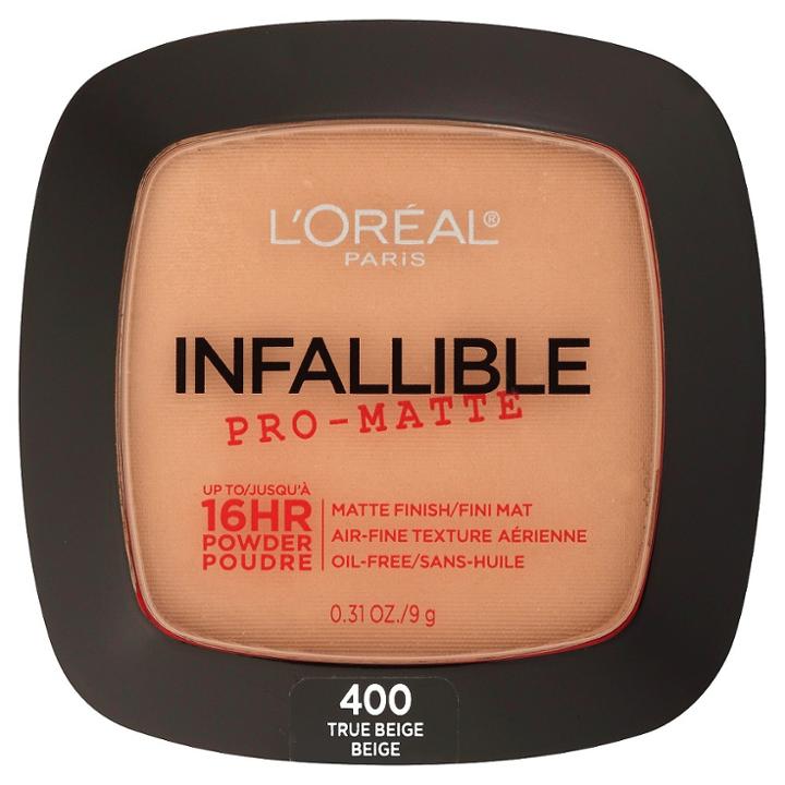 L'oreal Paris Infallible Pro-matte Powder 400 True Beige .31oz, True Beige