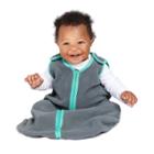 Swaddle Wrap Baby Deedee Gray Teal Blue Wearable Blanket