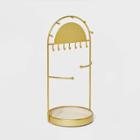 Metal Velvet Stand Jewelry Storage - A New Day Gold