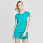 Women's Short Sleeve Running T-shirt - C9 Champion Turquoise