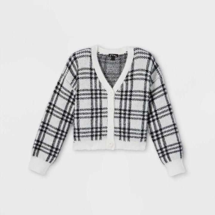 Girls' Boxy Cardigan - Art Class Black