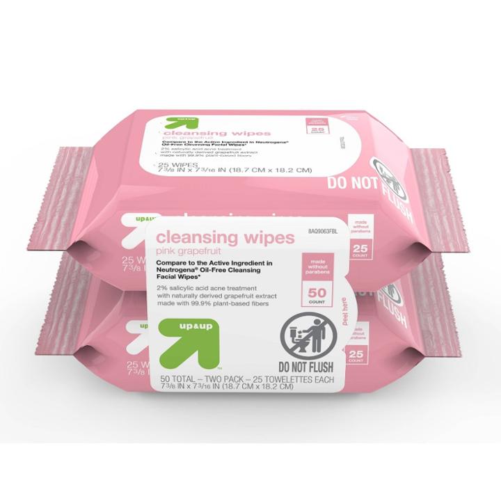 Grapefruit 50ct Facial Wipes - Up & Up