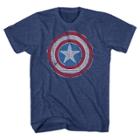 Marvel Men's M Captain America Shield T-shirt Academy, Blue