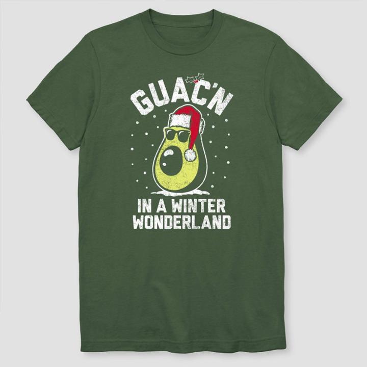 Fifth Sun Men's Guac'n In A Winter Short Sleeve Graphic T-shirt - Green
