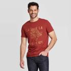 Men's Standard Fit Short Sleeve Crew Neck Ca La Graphic T-shirt - Goodfellow & Co Red S, Men's,