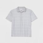 Men's Colorblock Big & Tall Standard Fit Short Sleeve Collared T-shirt - Goodfellow & Co Gray