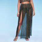 Shade & Shore Women's High Slit Lurex Cover Up Dress - Shade &