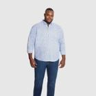 Van Heusen Men's Big & Tall Printed Classic Fit Long Sleeve Button-down Shirt - Blue/print
