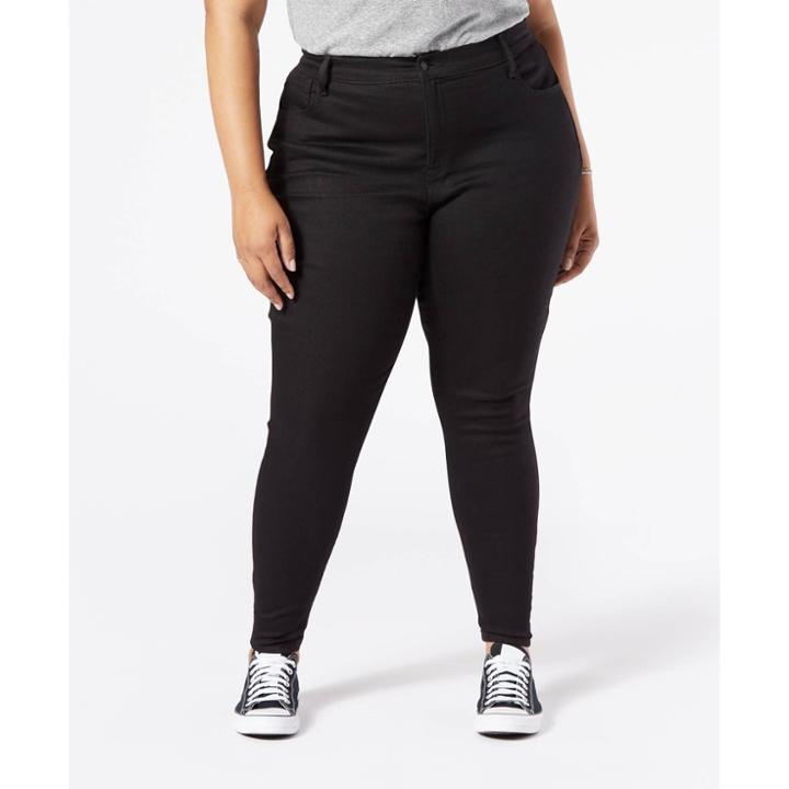 Denizen From Levi's Women's Plus Size Ultra-high Rise Sculpting Super Skinny Jeans - Black