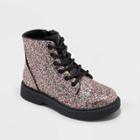 Girls' Zoe Zipper Lace-up Combat Boots - Art Class 13,