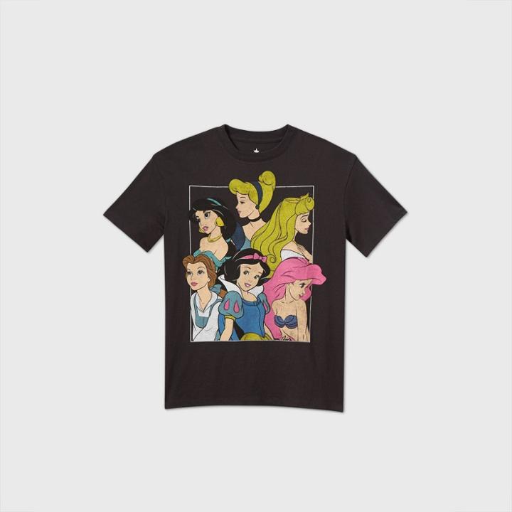 Women's Disney Princess Short Sleeve Graphic T-shirt - Black